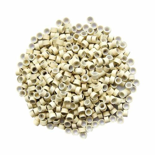 Micro Rings Silicone Lined for I-TIP Hair Extension Light Bleach Blonde 100pcs